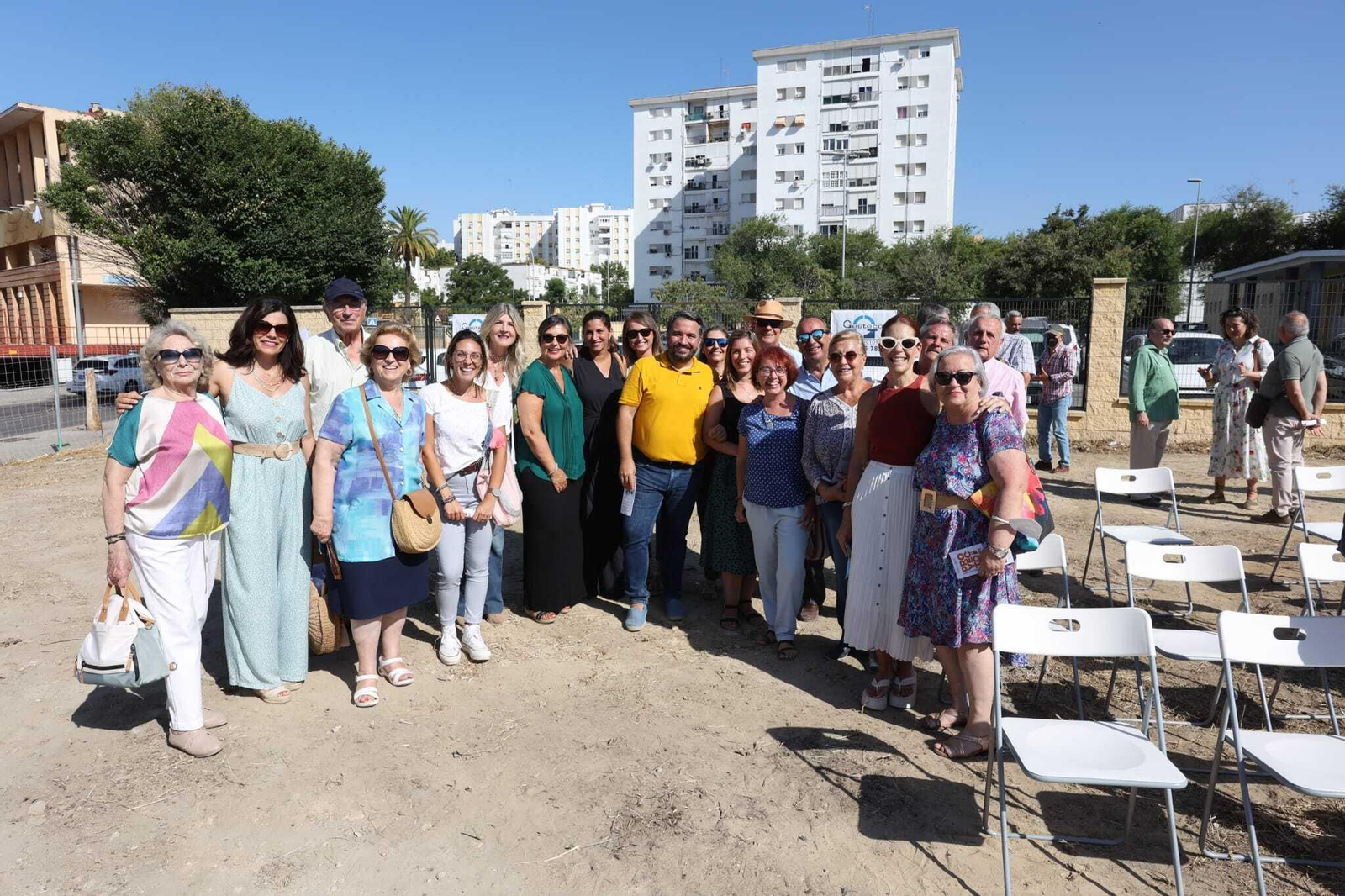 Acto de colocación de la primera piedra de la futura sede de Proyecto Hombre en Jerez