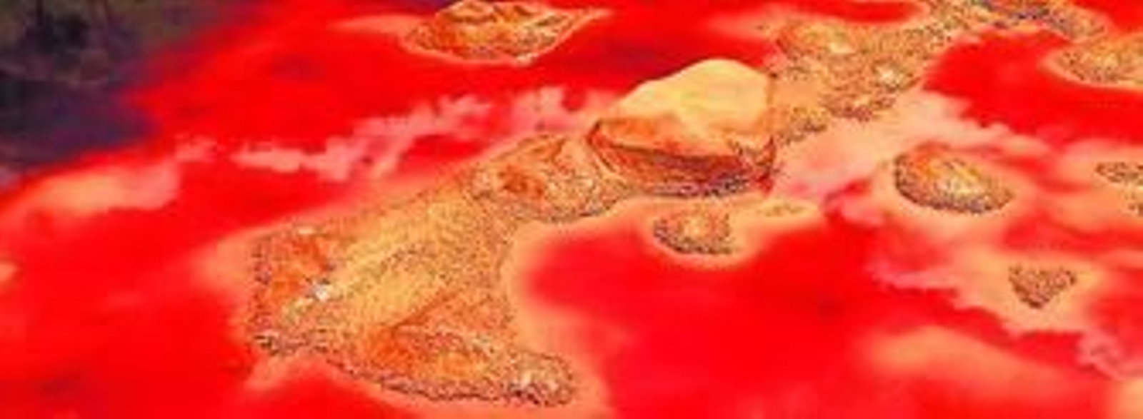 Imagen del cauce del río Tinto donde se han tomado muestras de extremófilos. Imagen del cauce del río Tinto donde se han tomado muestras de extremófilos.