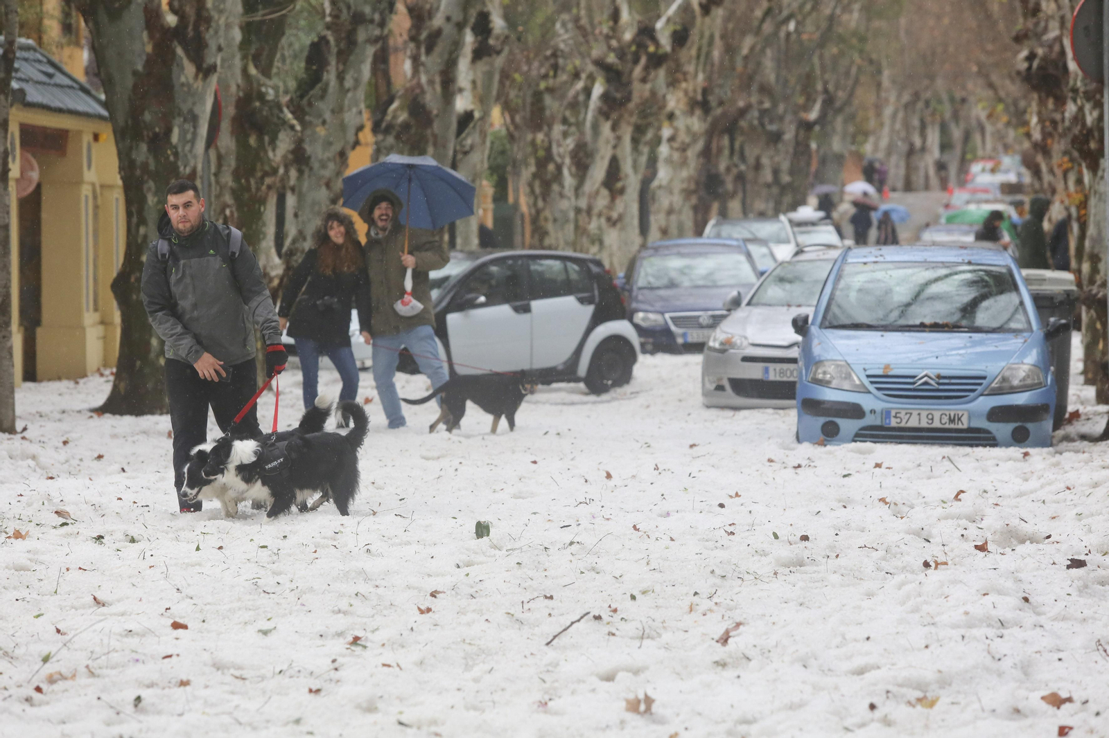 Fotos de la fuerte granizada registrada en Málaga