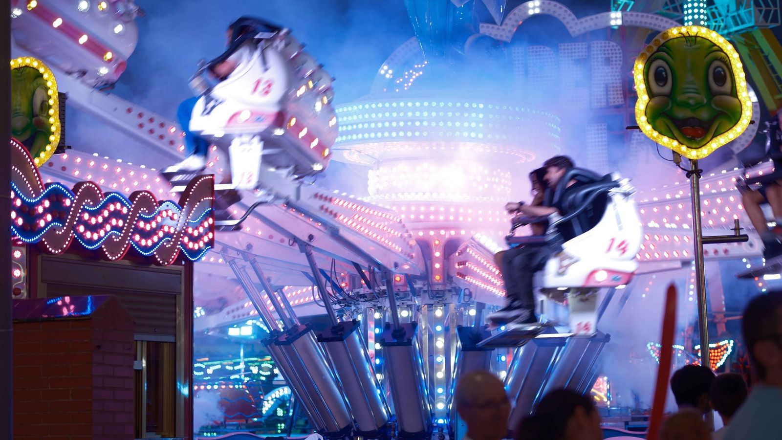 Las atracciones fueron la protagonistas de la noche.