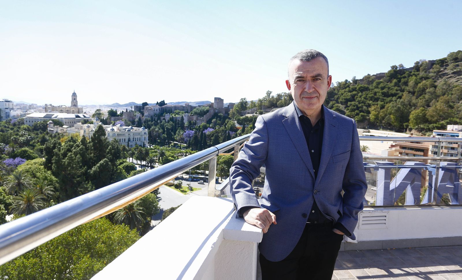 Lorenzo Silva (Madrid, 1966), antes de la entrevista.