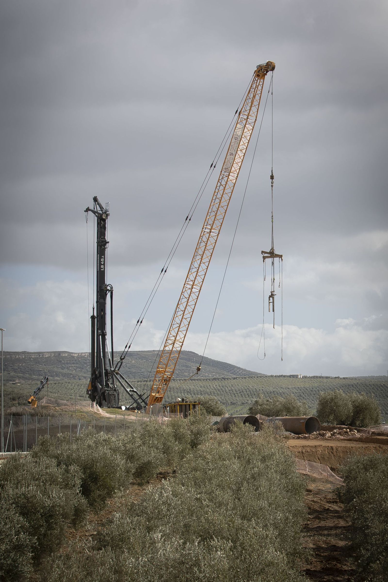 Obras en el tramo de A-92 de la Variante de Loja