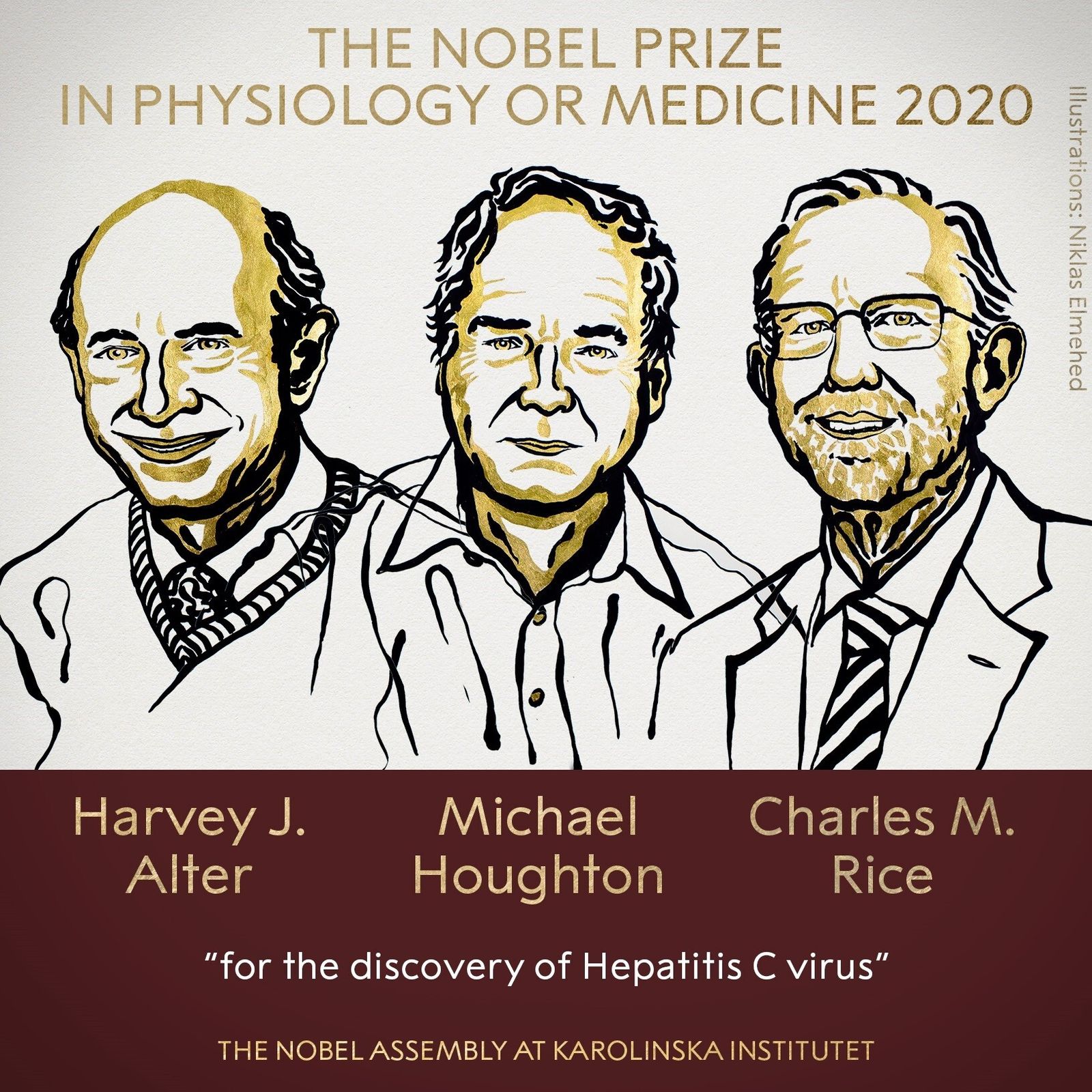 Harvey J. Alter, Michael Houghton y Charles M. Rice