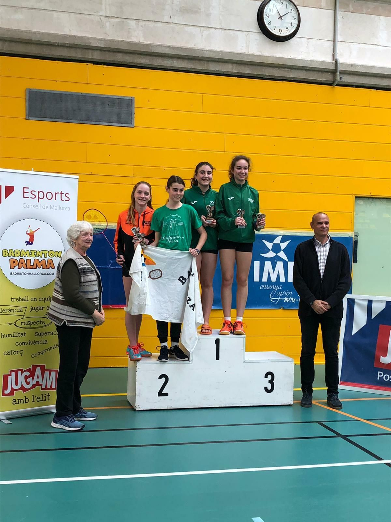 Carolina Vallejo presume en el podio de Palma de Mallorca.