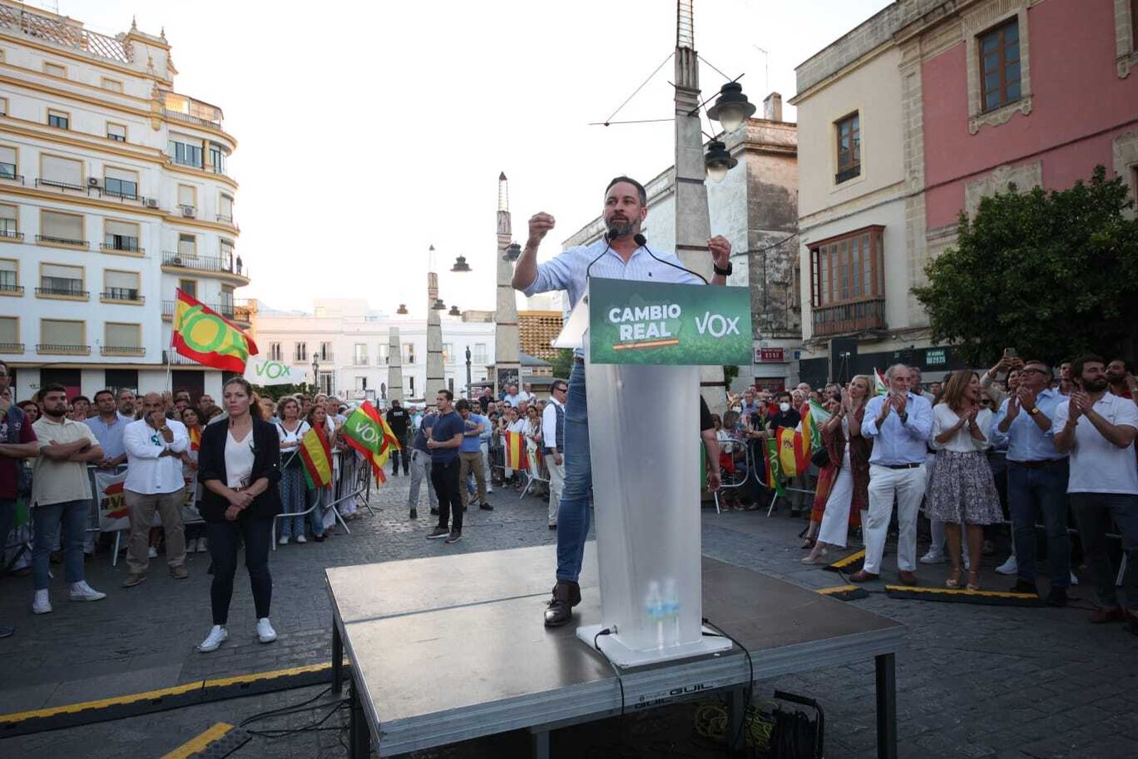 Acto público de Vox en Jerez con Santiago Abascal y Manuel Gavira
