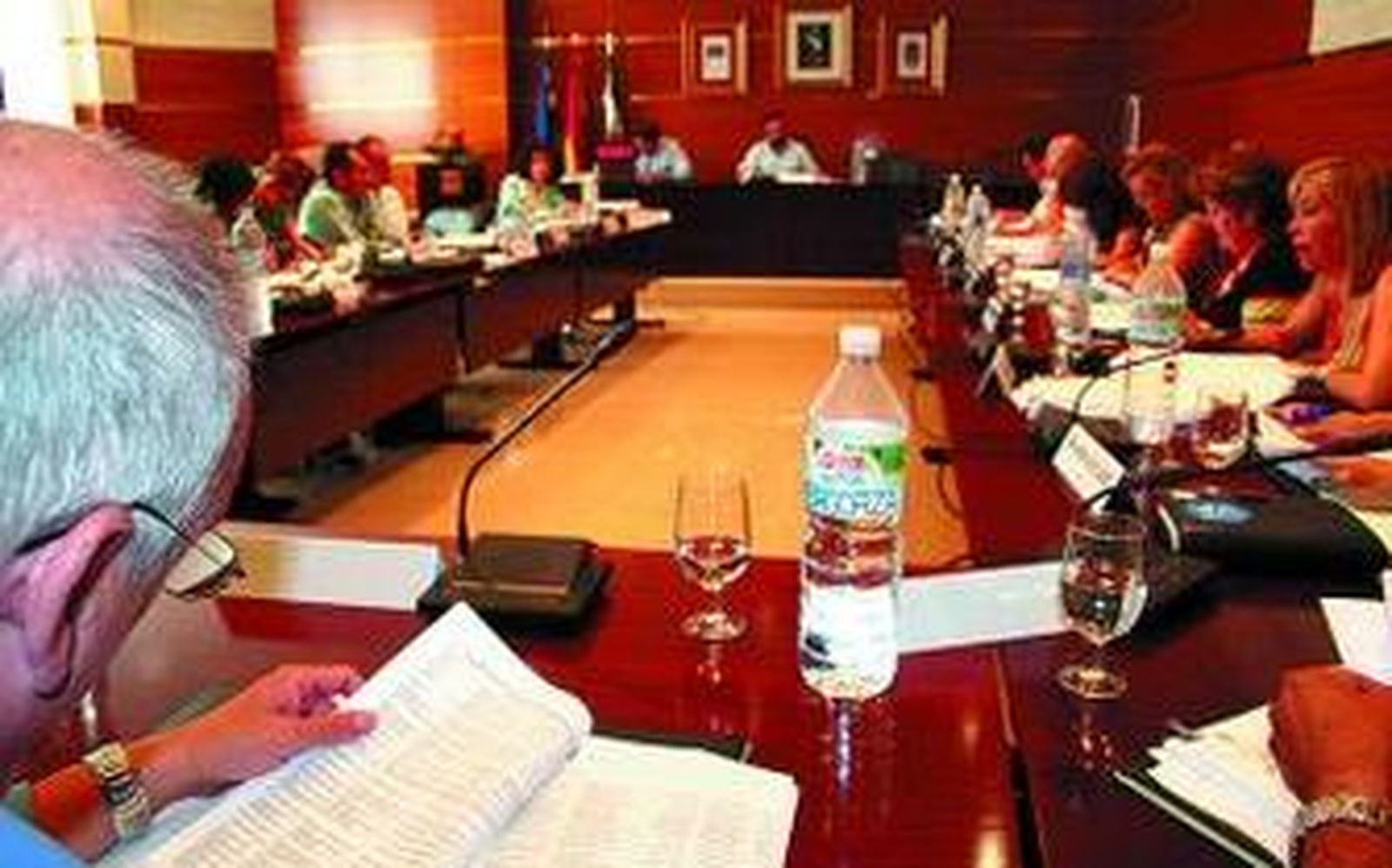 Imagen del Pleno celebrado ayer.