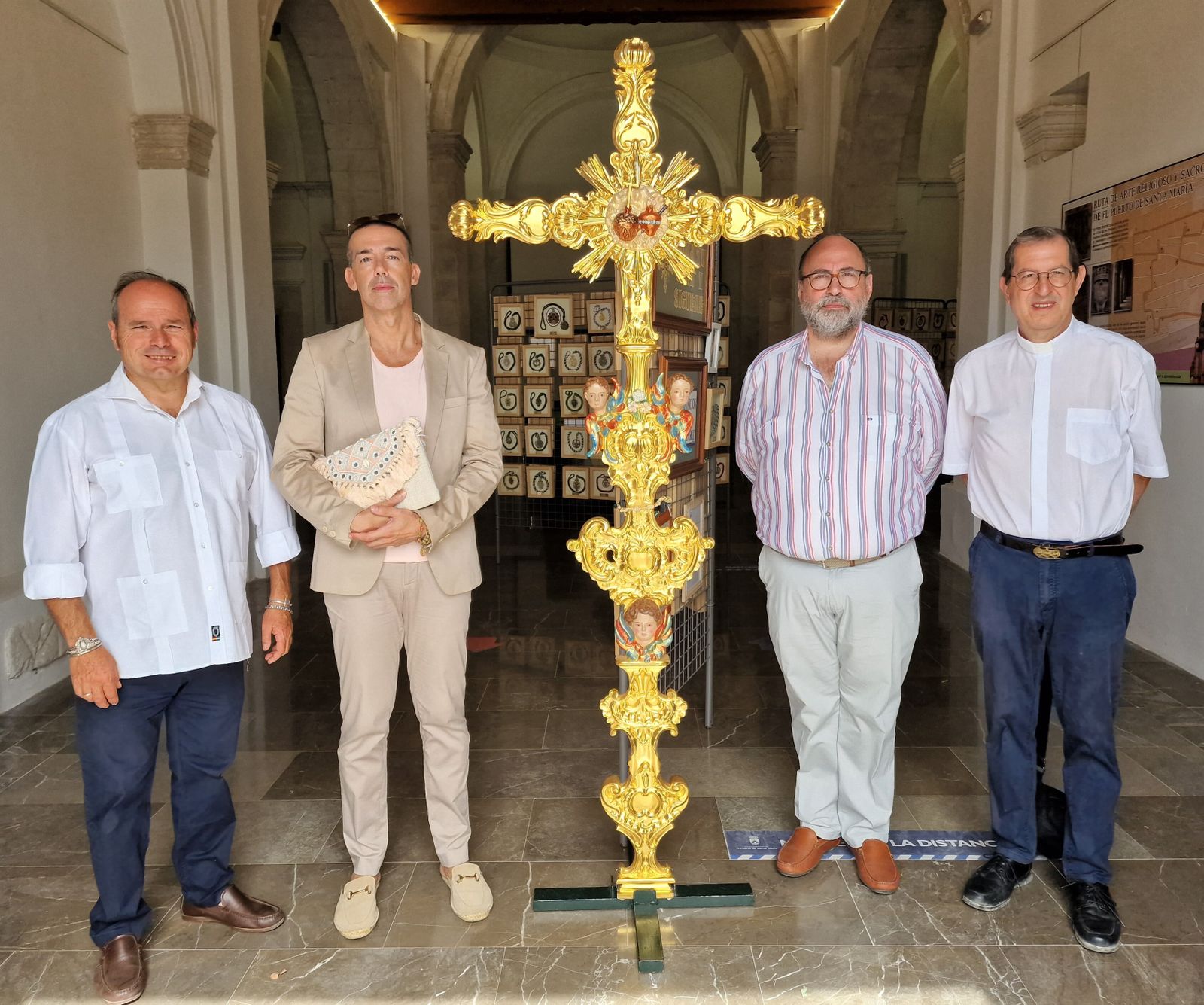 Una imagen de la inauguración de la muestra de la Veracruz.