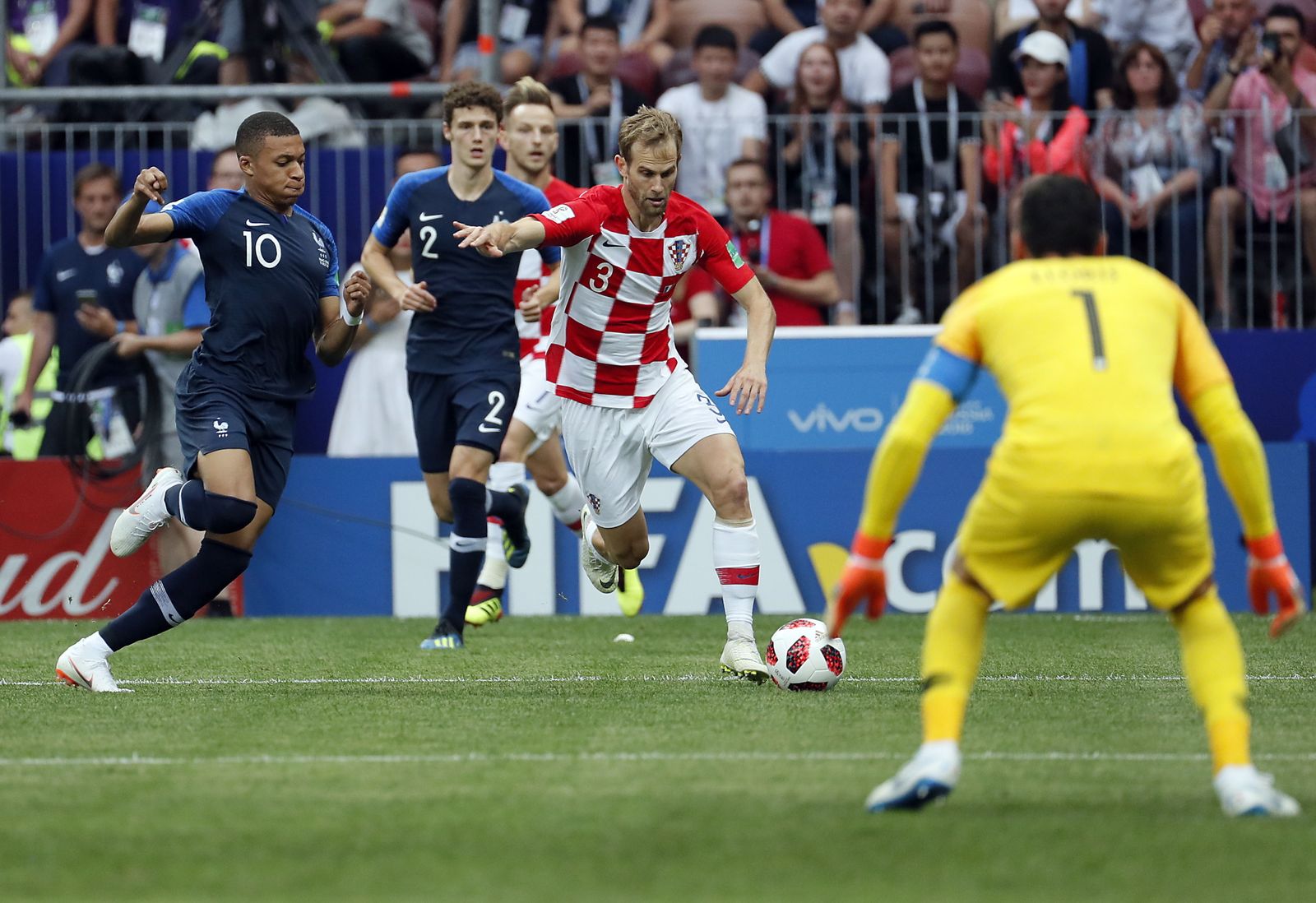 El Francia-Croacia de la final del Mundial de Rusia, en imágenes