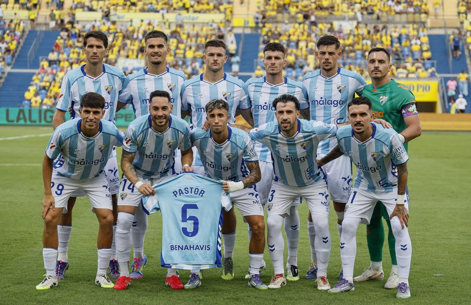 El once del Málaga CF en Las Palmas