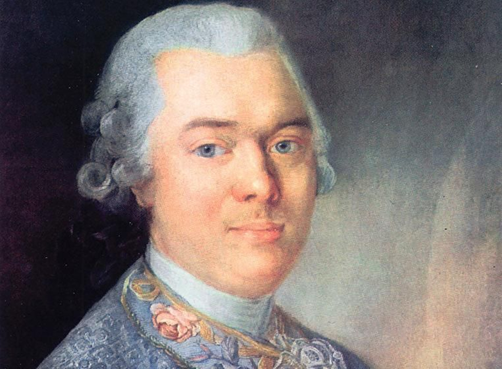 El barón Gottried van Swieten (1733-1803) retratado por C. Clavereau