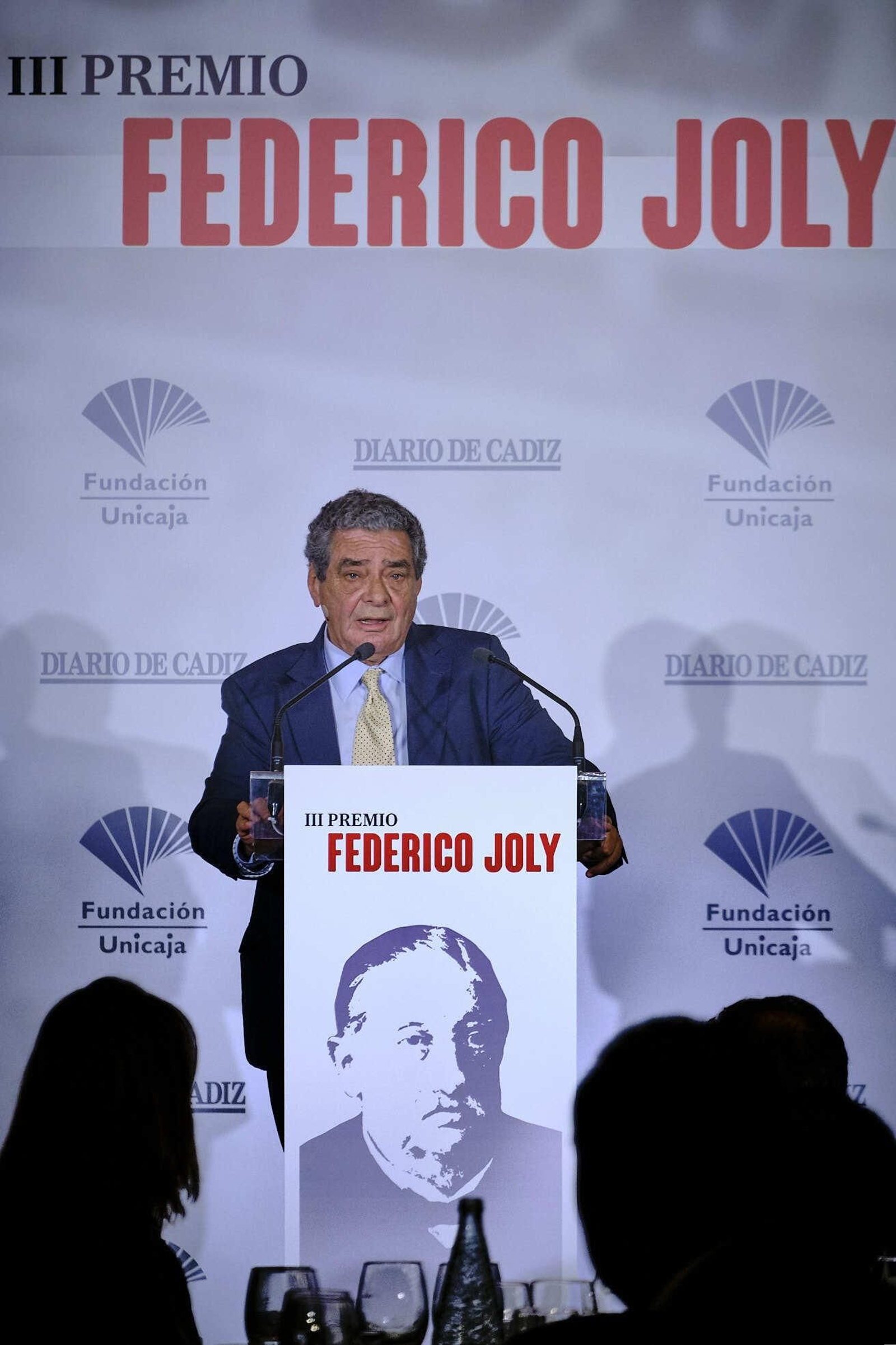 Entrega del premio Federico Joly a Augusto Delkáder
