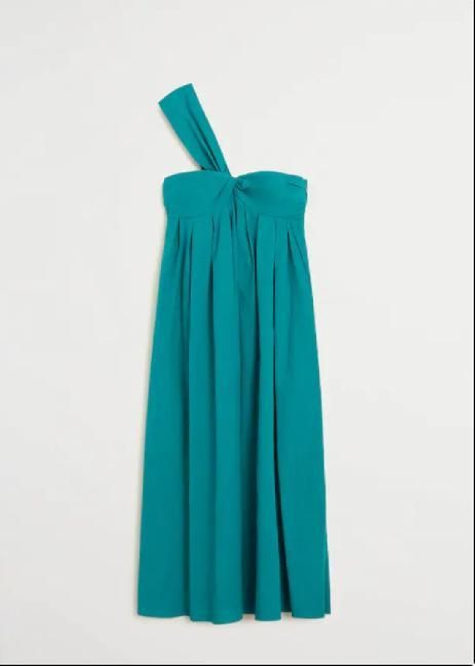 Vestido de invitada de Mango outlet.