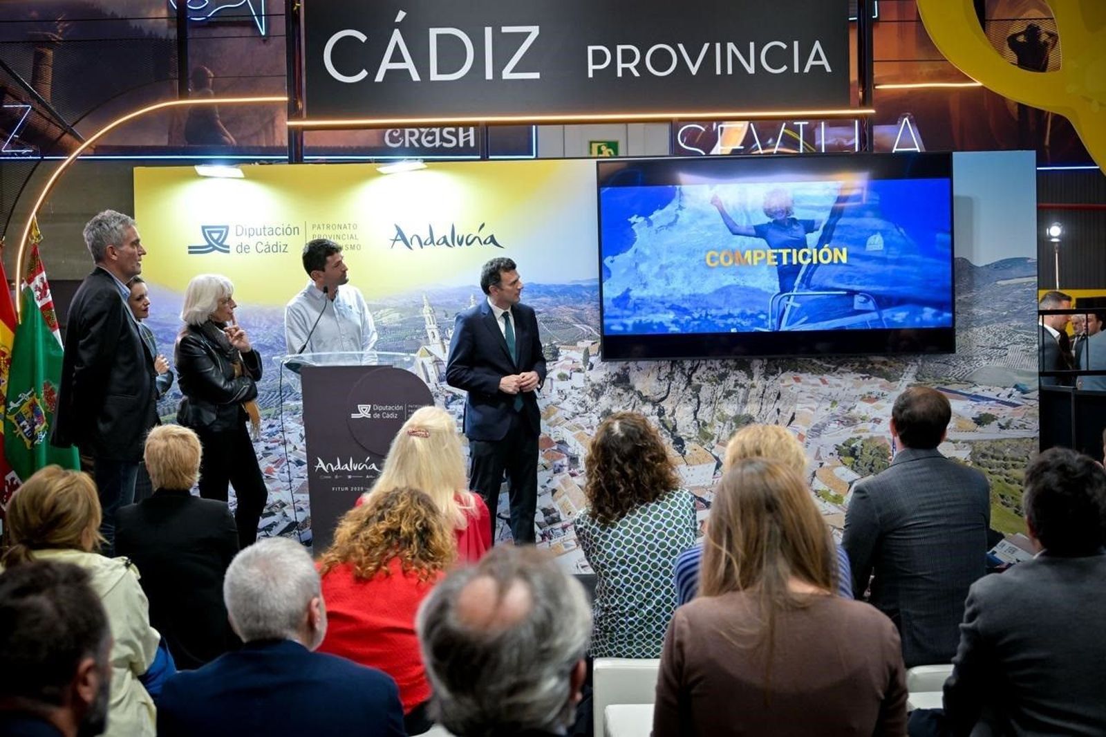 Una imagen de la presentación del stand de Cádiz el pasado año en Fitur.