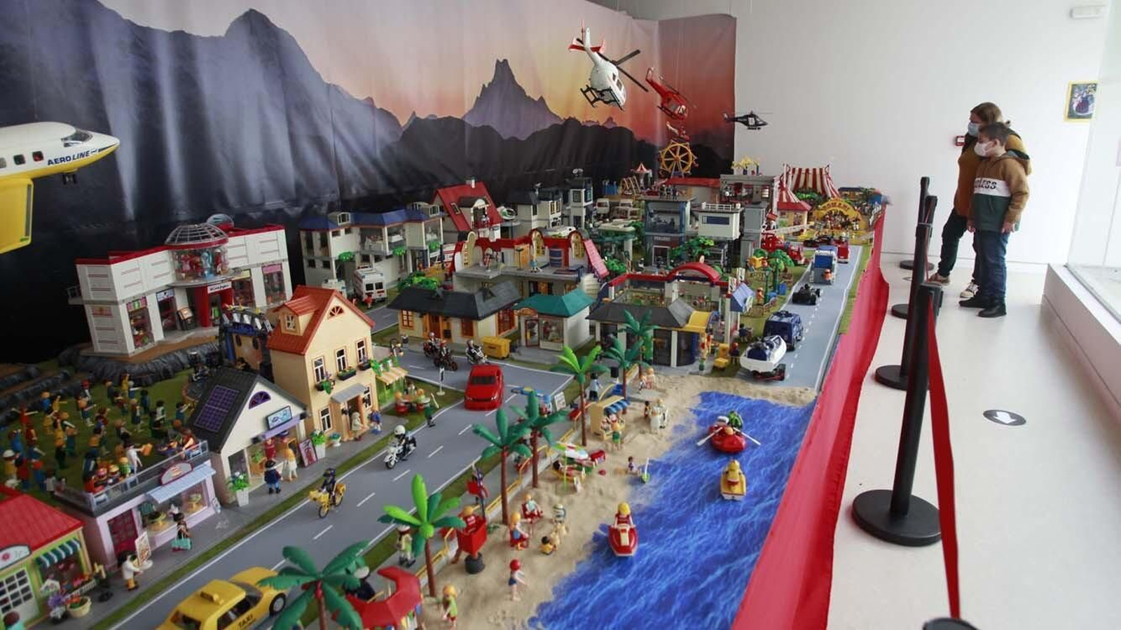 Las fotos de la exposición de las figuras de Playmobil