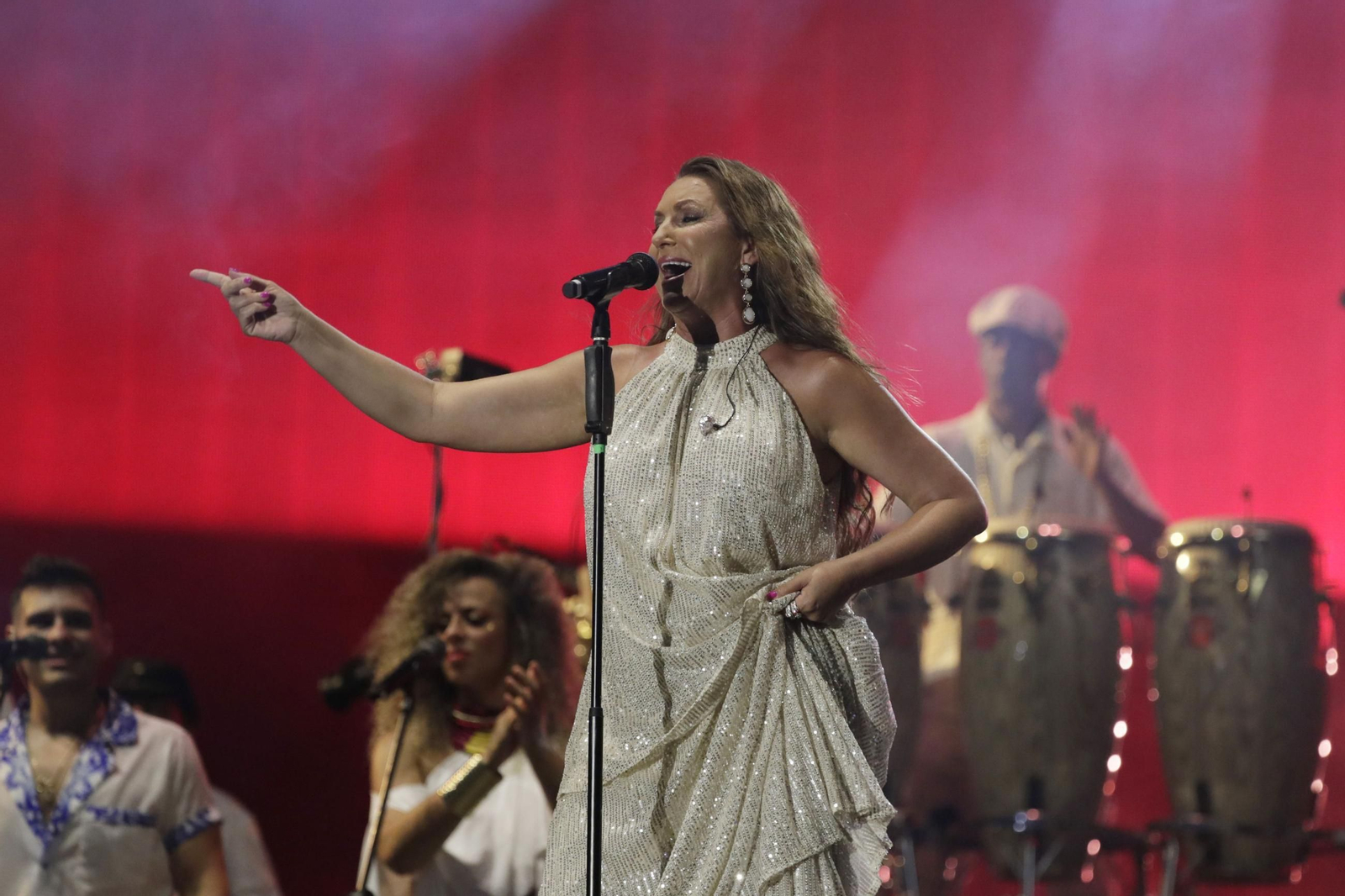La cantante Niña Pastori durante un concierto.