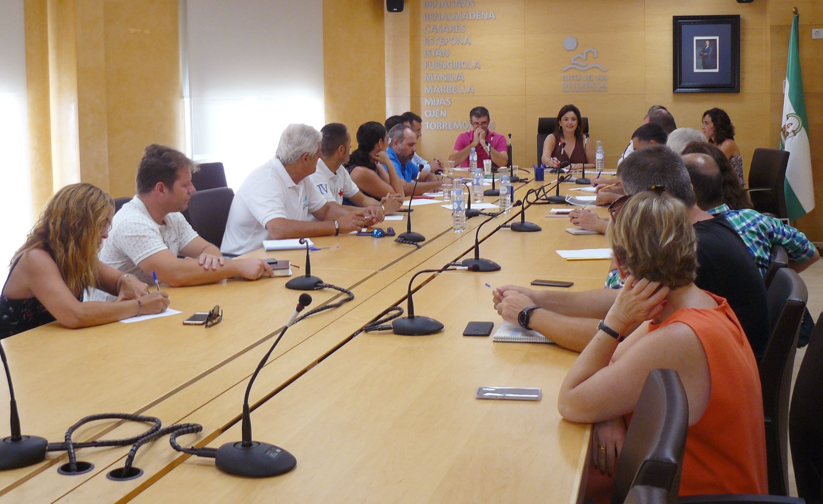 Reunión en la sede de la Mancomunidad Occidental