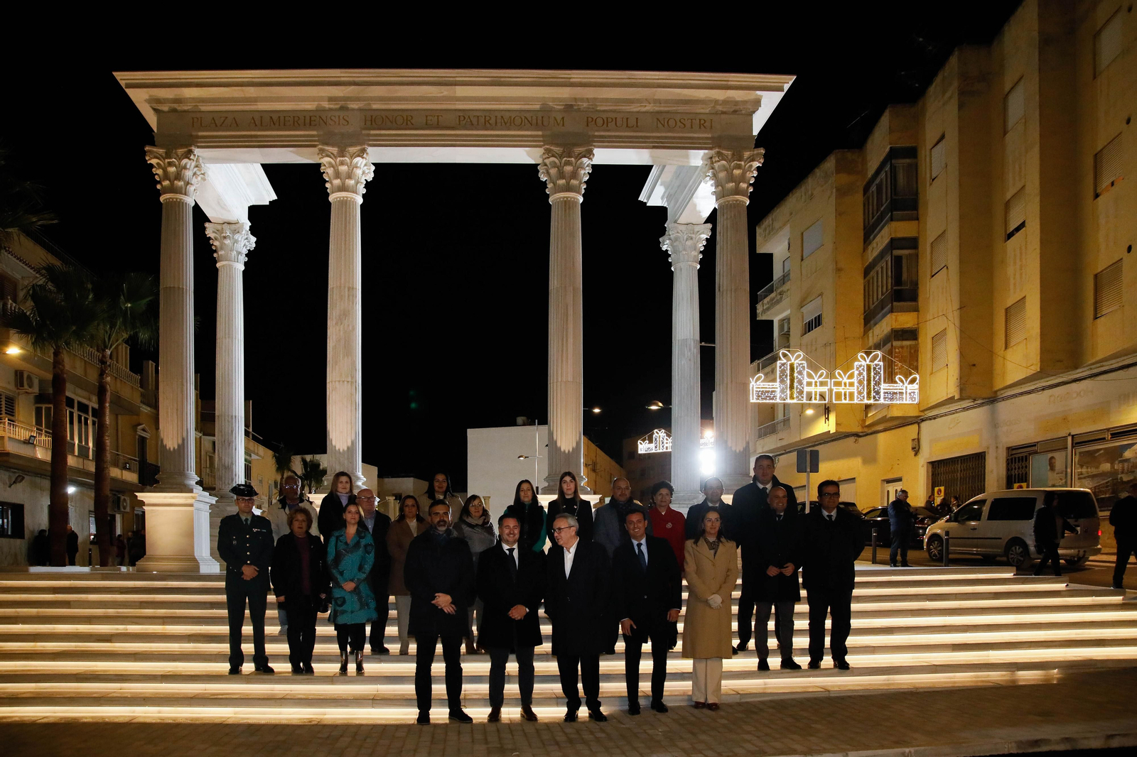 Imágenes de la inauguración de la plaza Almería en Macael
