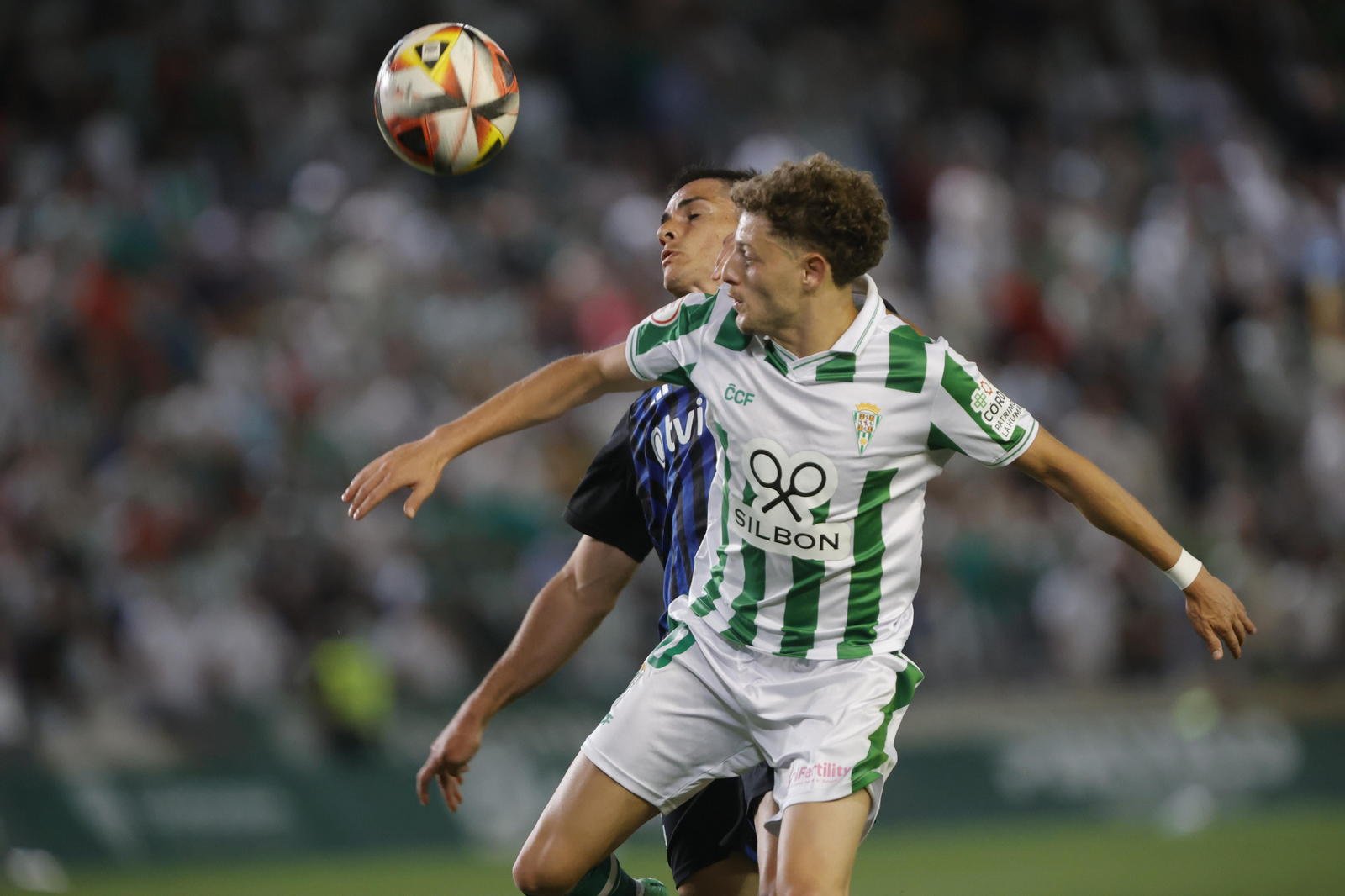 Simo, durante un encuentro de esta temporada en El Arcángel.