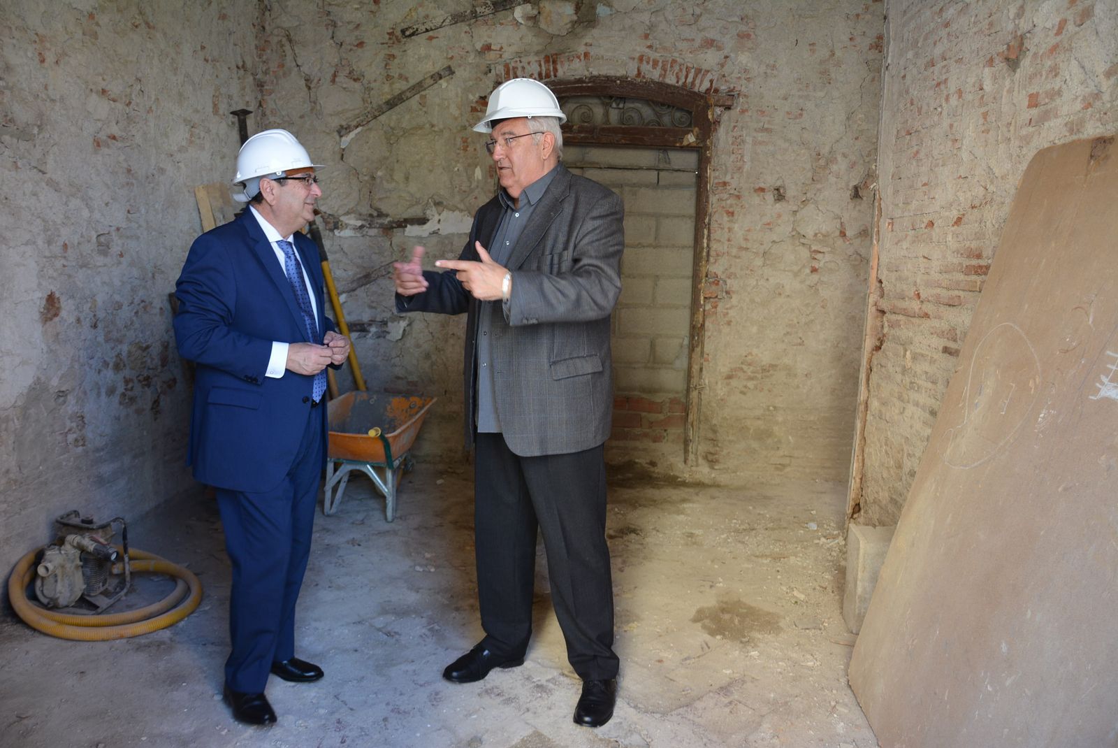 Imagen del inicio de las obras de rehabilitación.