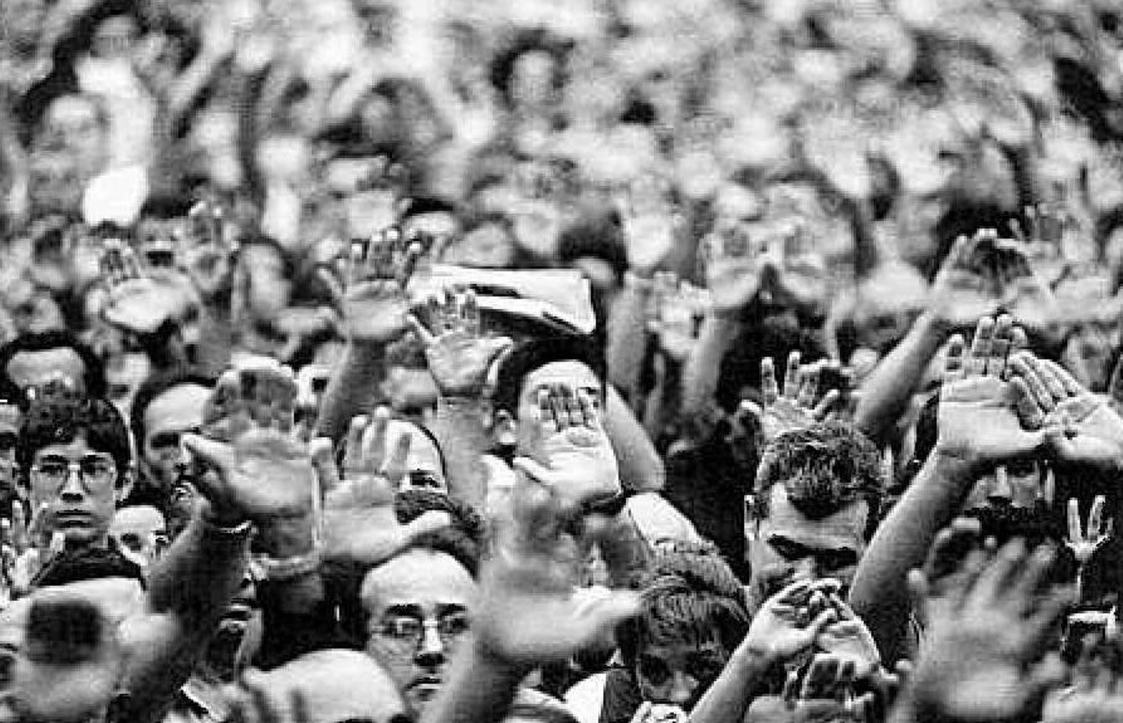 La cabecera de la manifestación celebrada en Algeciras el lunes 14 de julio de 1997.