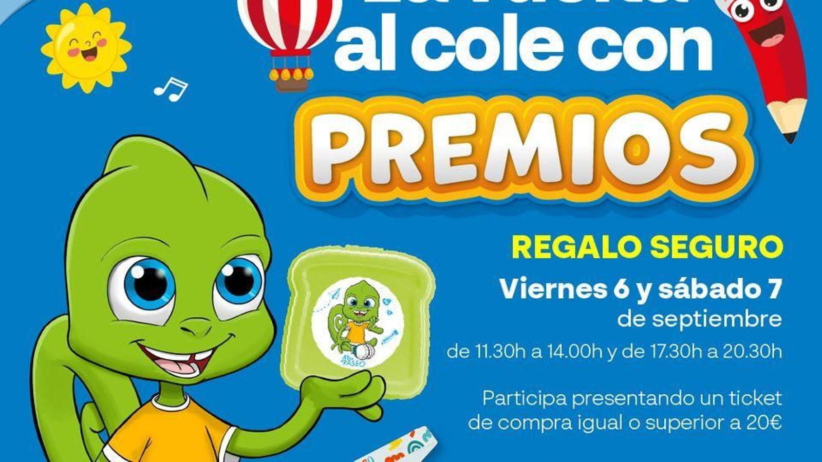 La promoción de premios y regalos puesta en marcha por El Paseo por la vuelta el cole La promoción de premios y regalos puesta en marcha por El Paseo por la vuelta el cole