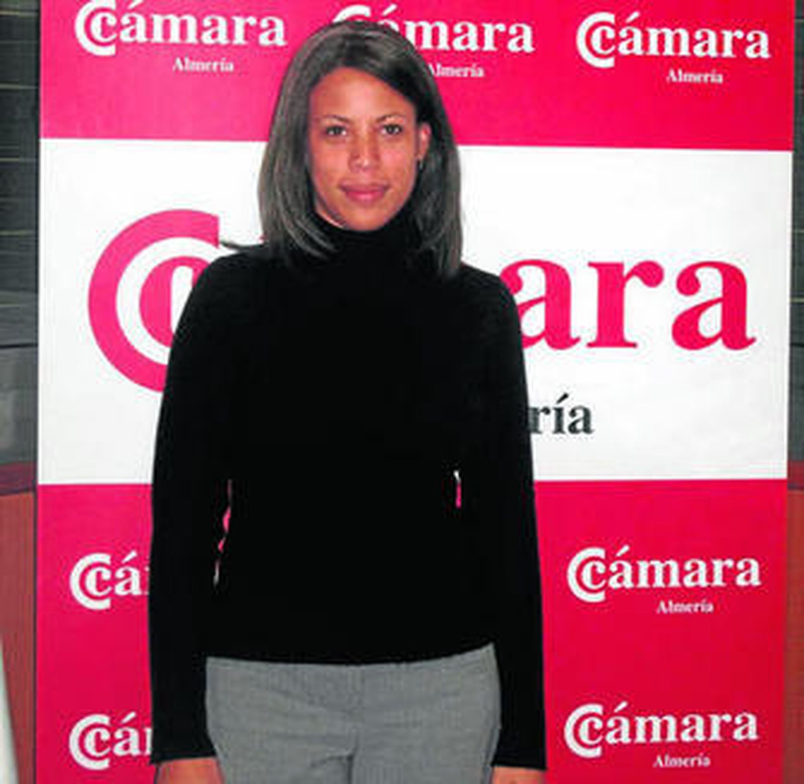 Leandra Campusano durante su estancia en la provincia almeriense.