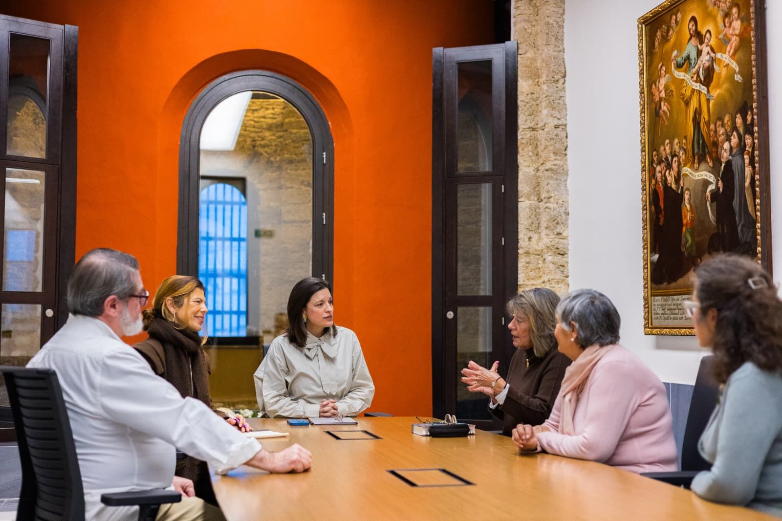 Imagen de la reunión entre Ayuntamiento y El Pan Nuestro