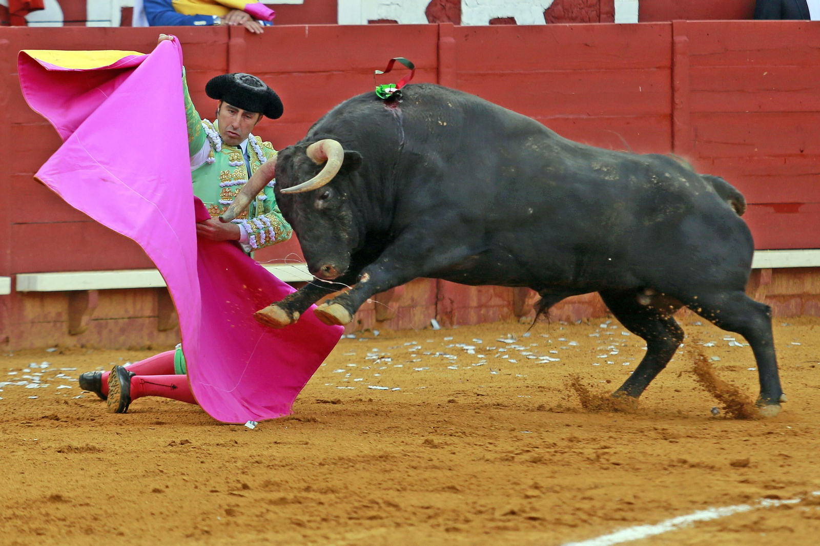 Imágenes de la faena de "El Fandi", Manzanares y Roca Rey en el coso jerezano