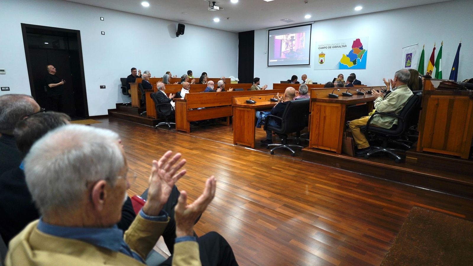 Fotos de la presentación de la revista Almoraima número 62 en Mancomunidad