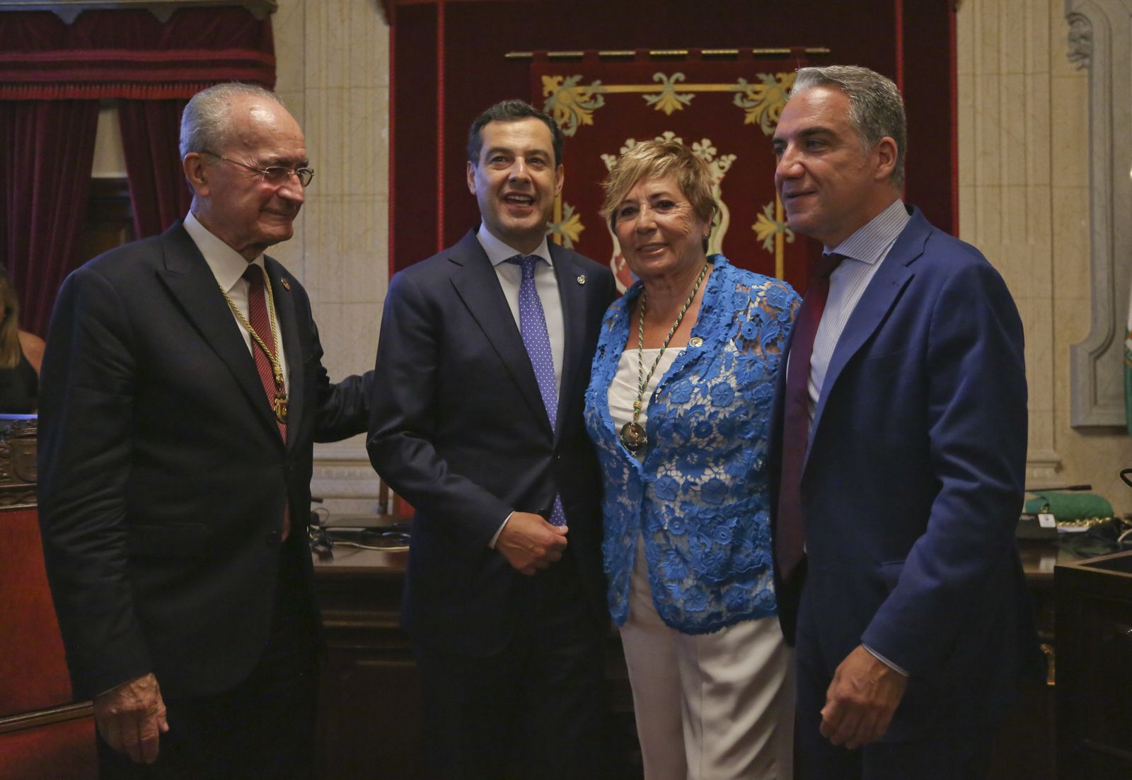 Homenaje a Celia Villalobos en el Ayuntamiento de Málaga (fotos)