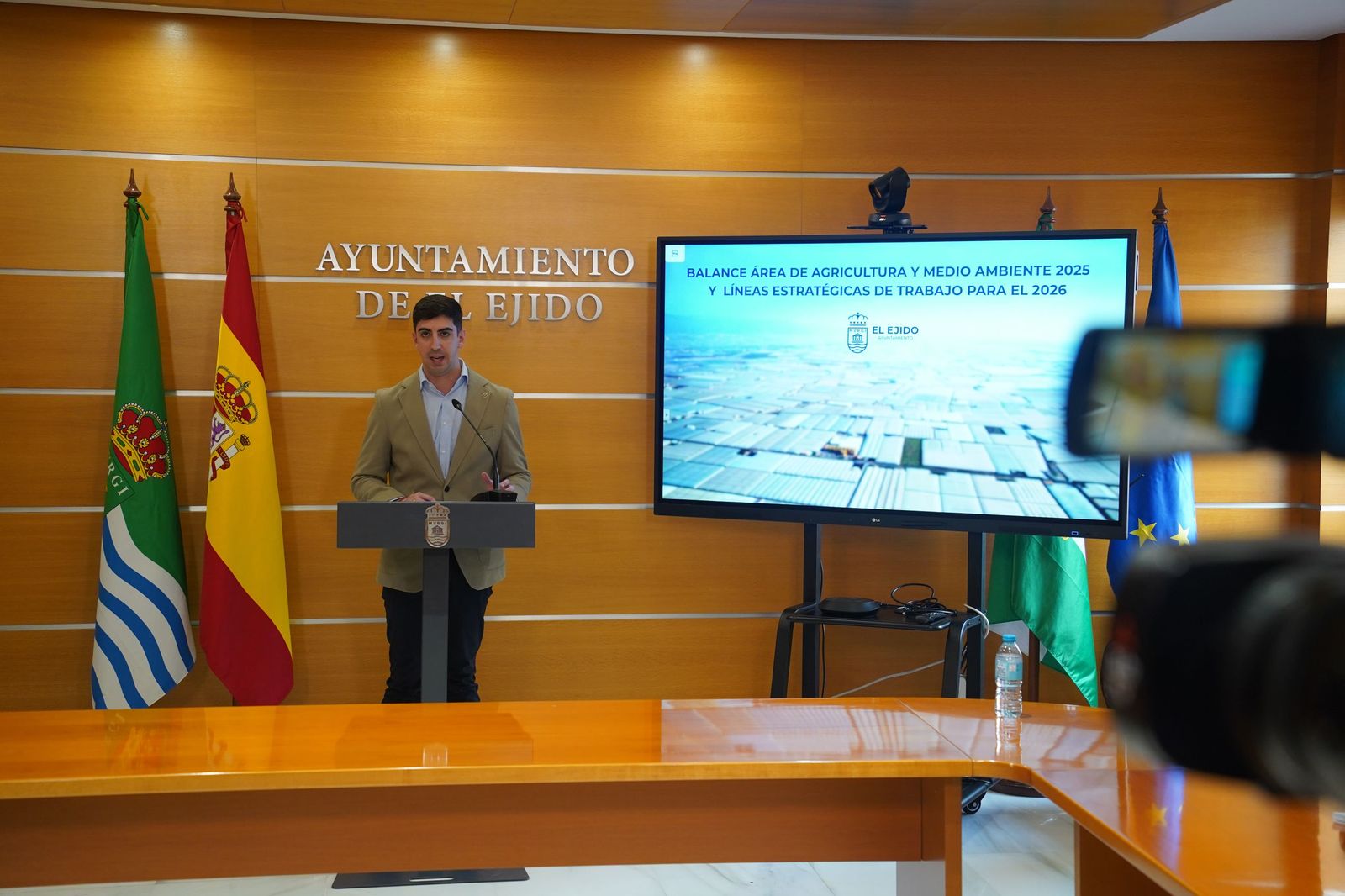 El concejal Manuel Martínez hace balance de la agricultura.