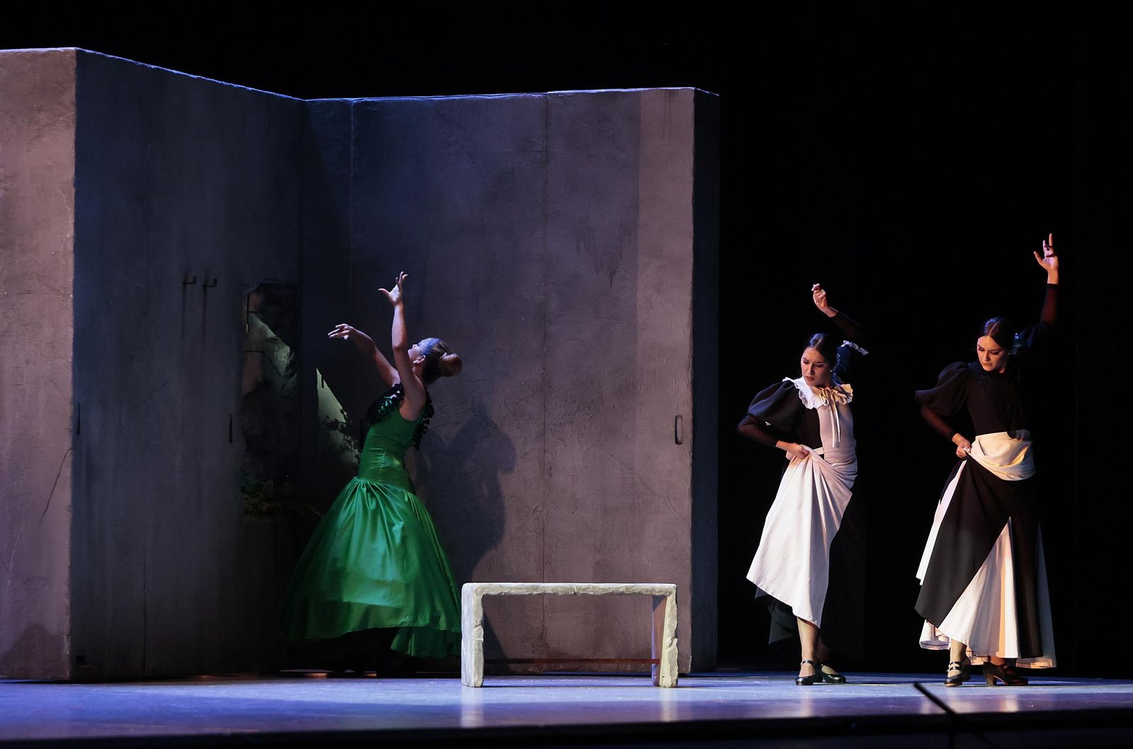 la imágenes del Ballet Flamenco de Andalucía en el Teatro de la Maestranza.