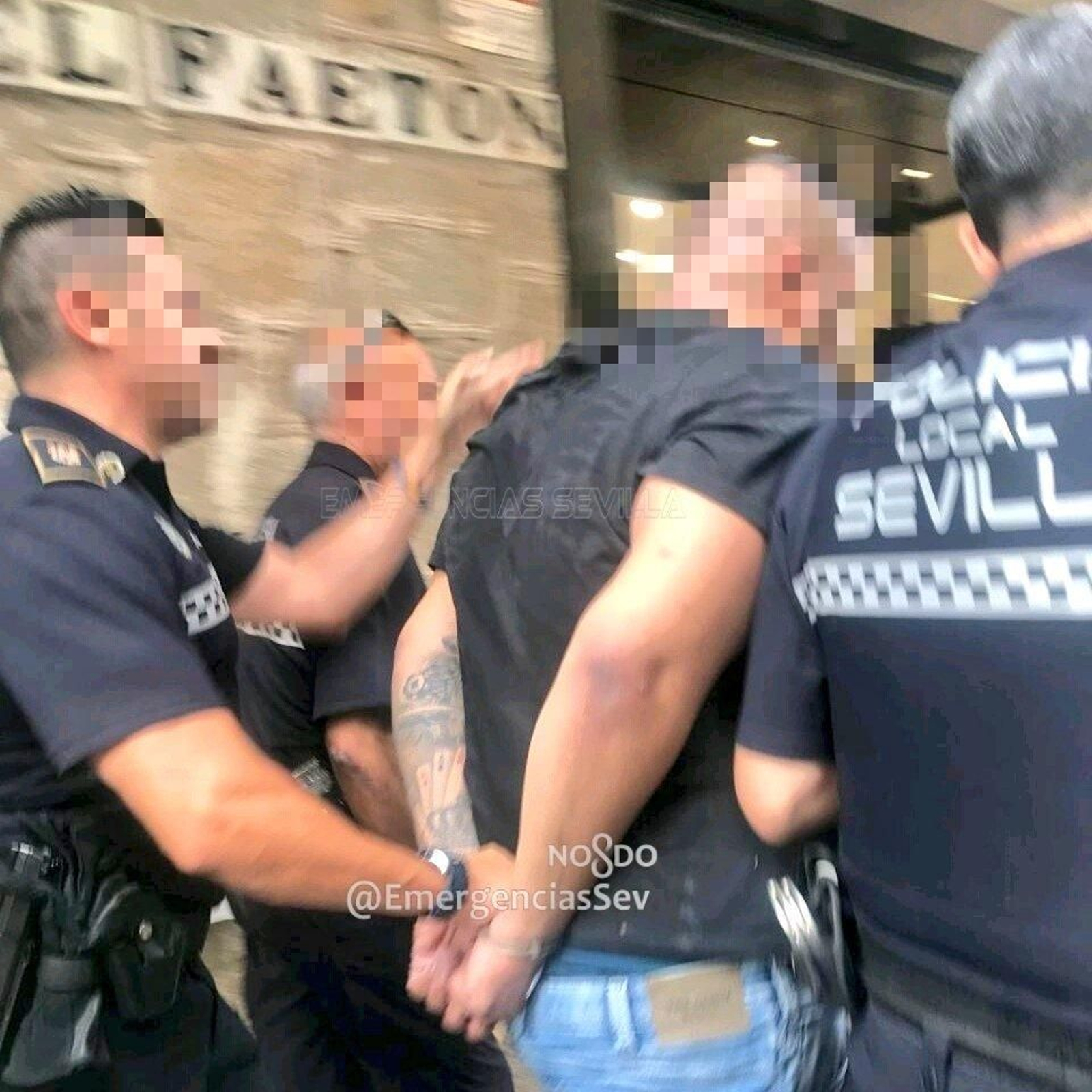 La detención de Cheíto, en septiembre del año pasado.