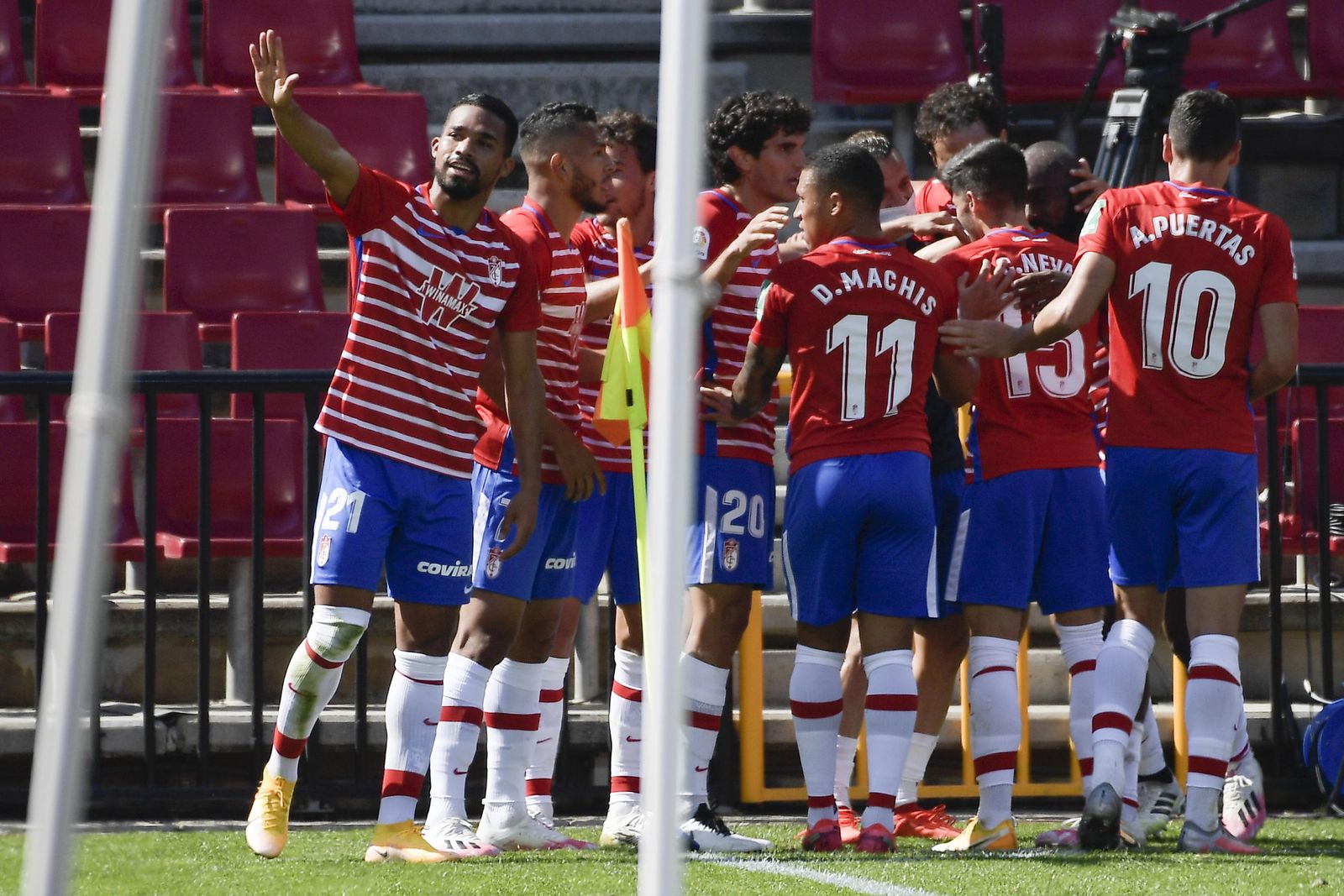 Yangel Herrera fue el autor del tanto de los rojiblancos ante el Sevilla FC.