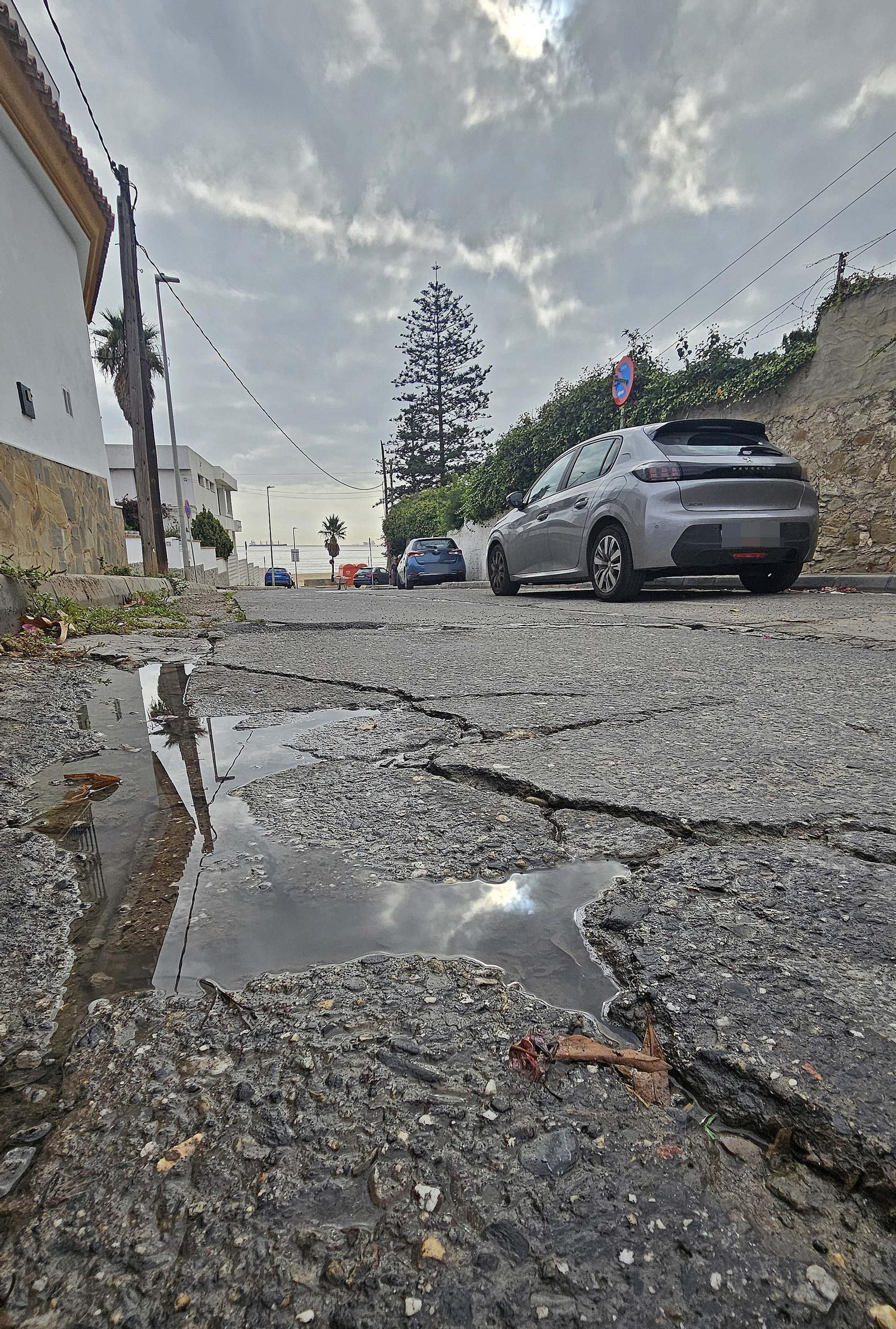 Fotos de los desperfectos en las barriadas de Getares en Algeciras