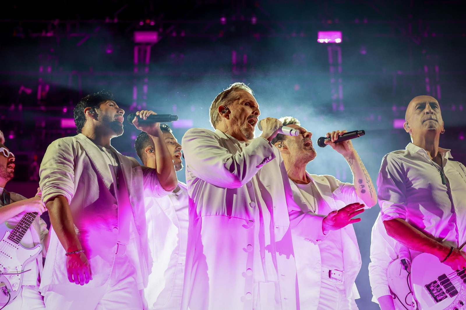 Miguel Bosé, durante su actuación en Concert Music Festival