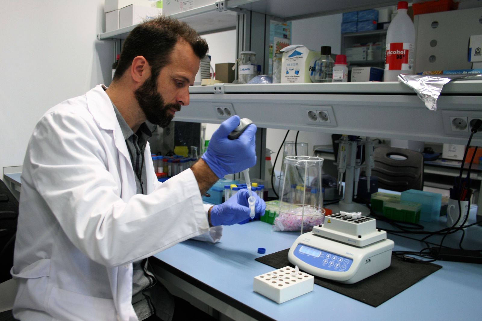 El investigador José F. Ruiz, del departamento de Bioquímica Vegetal y Biología Molecular de la Universidad de Sevilla