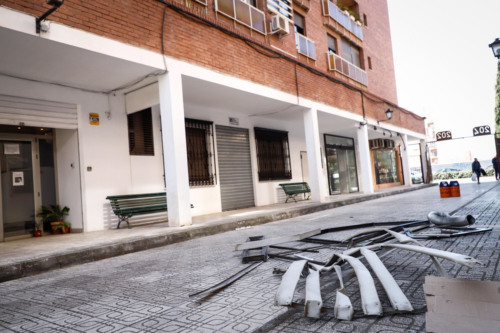 Bloque en el que ha ocurrido el incendio.