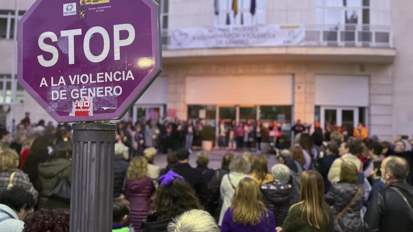 Imagen de archivo de una concentración contra la violencia machista