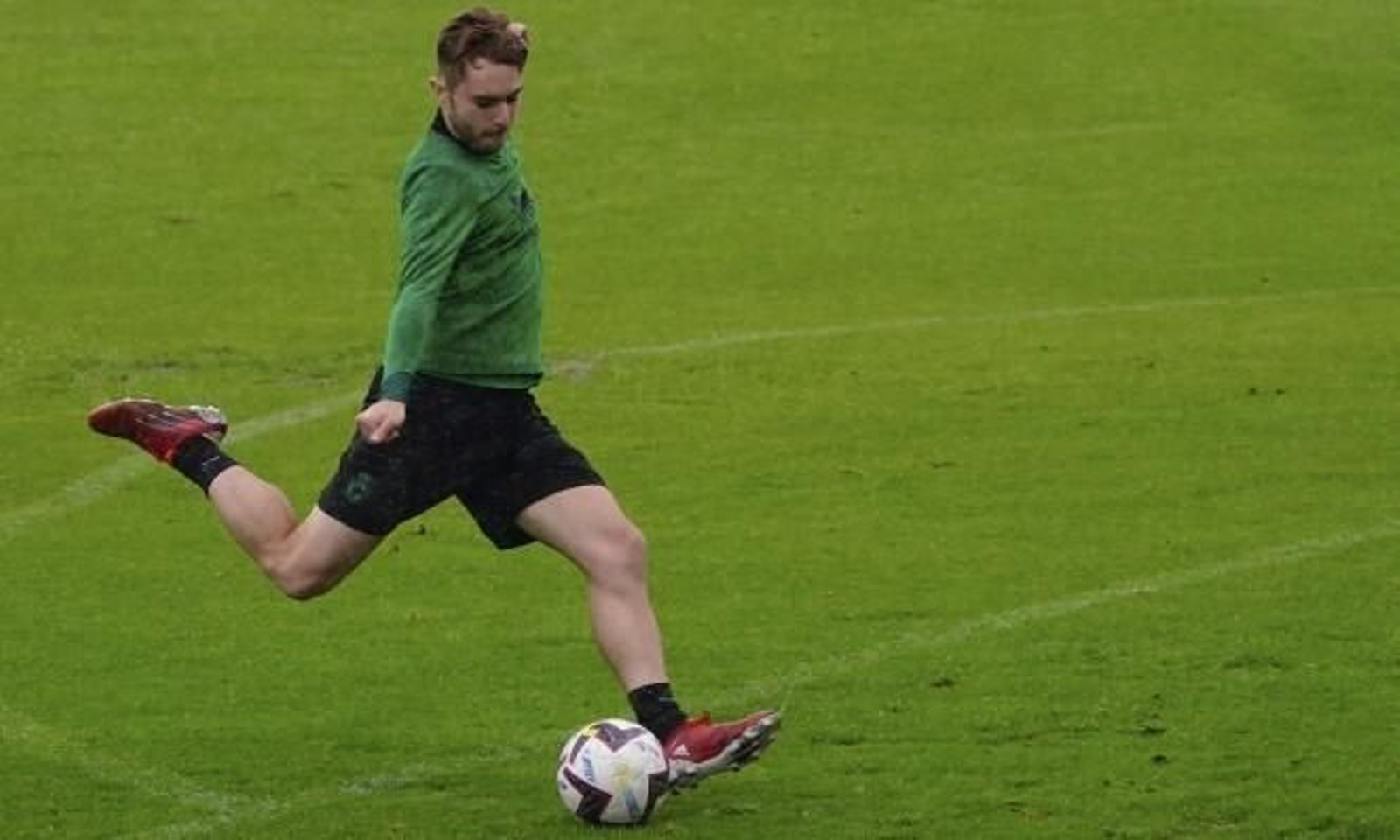 Peque Fernández, en un entrenamiento.