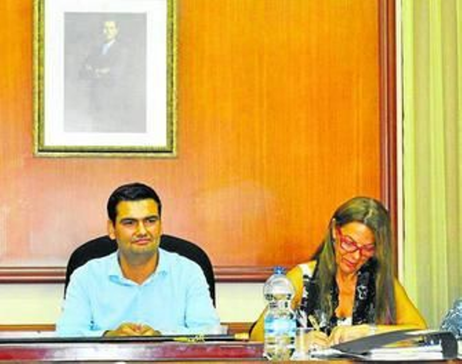 El alcalde, Martín Morales, durante la celebración de un Pleno.