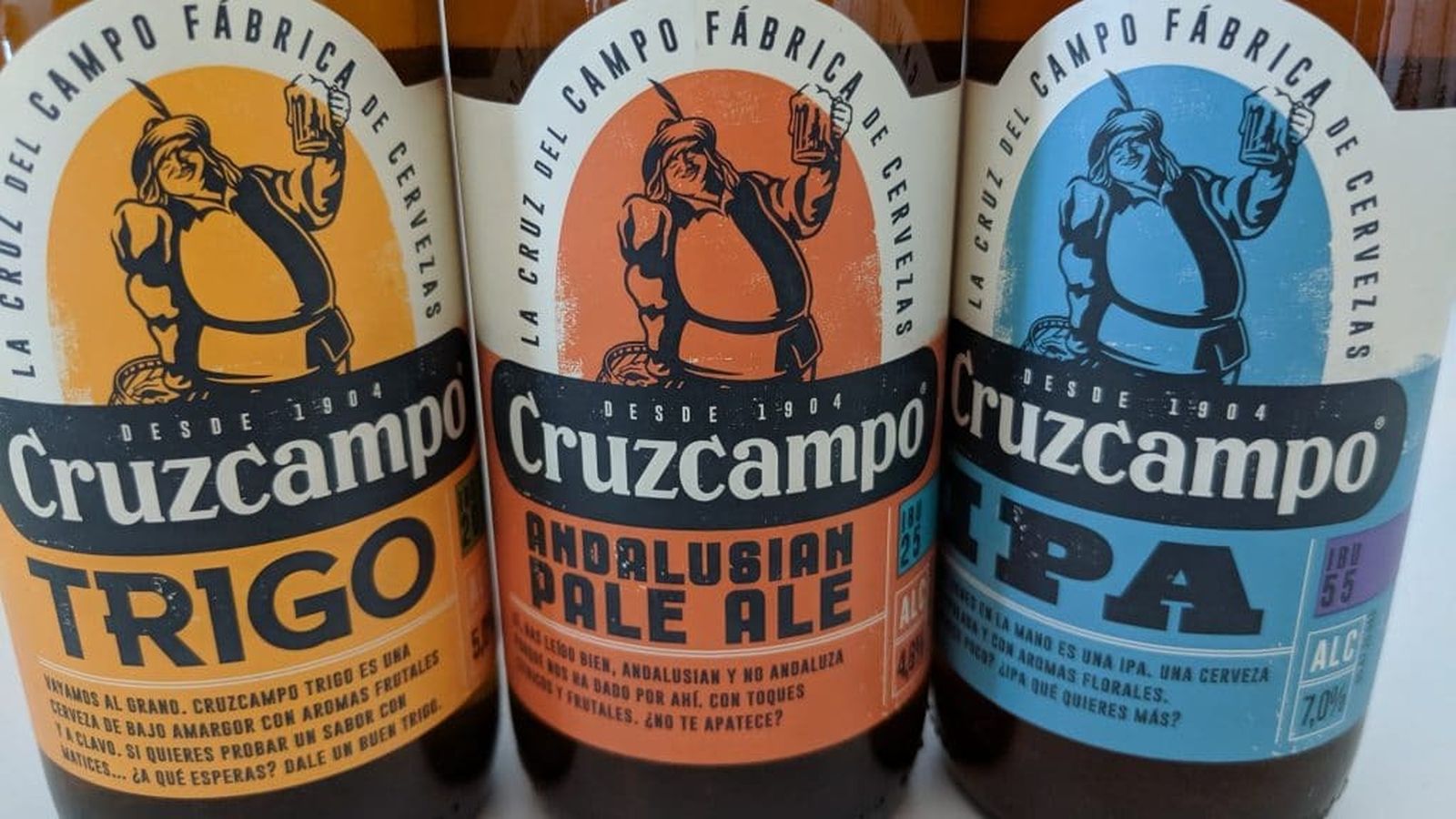 Tres variedades nuevas de cerveza de Cruzcampo.