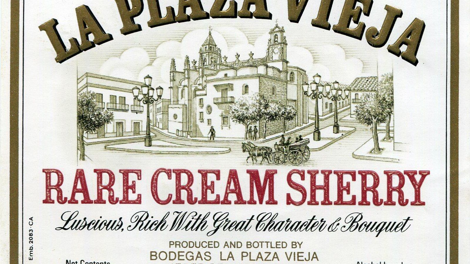 Etiqueta diseñada por Manuel Cervera.