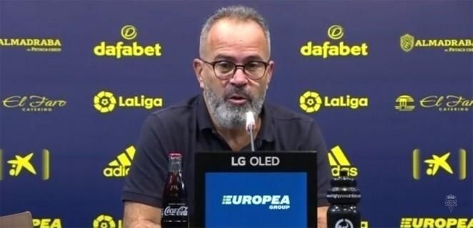 Álvaro Cervera, entrenador del Cádiz.