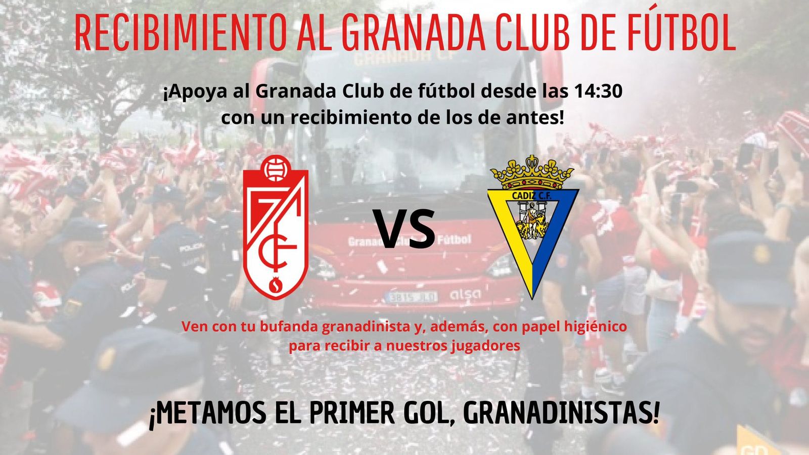 El recibimiento a los rojiblancos contra el Cádiz