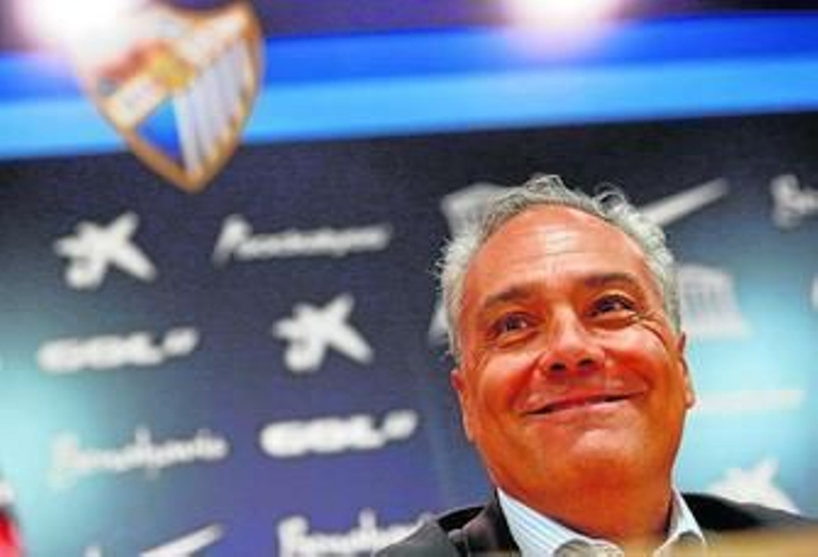 Mario Husillos, sonriente, durante la rueda de prensa de ayer.