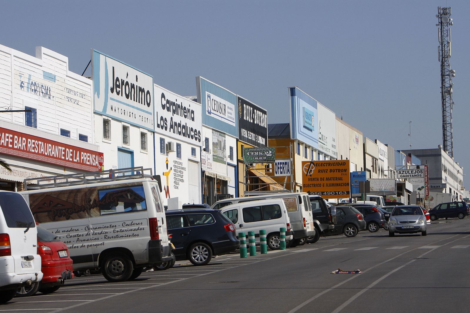 Imagen del polígono Pelagatos de Chiclana, donde se ha producido el atraco.
