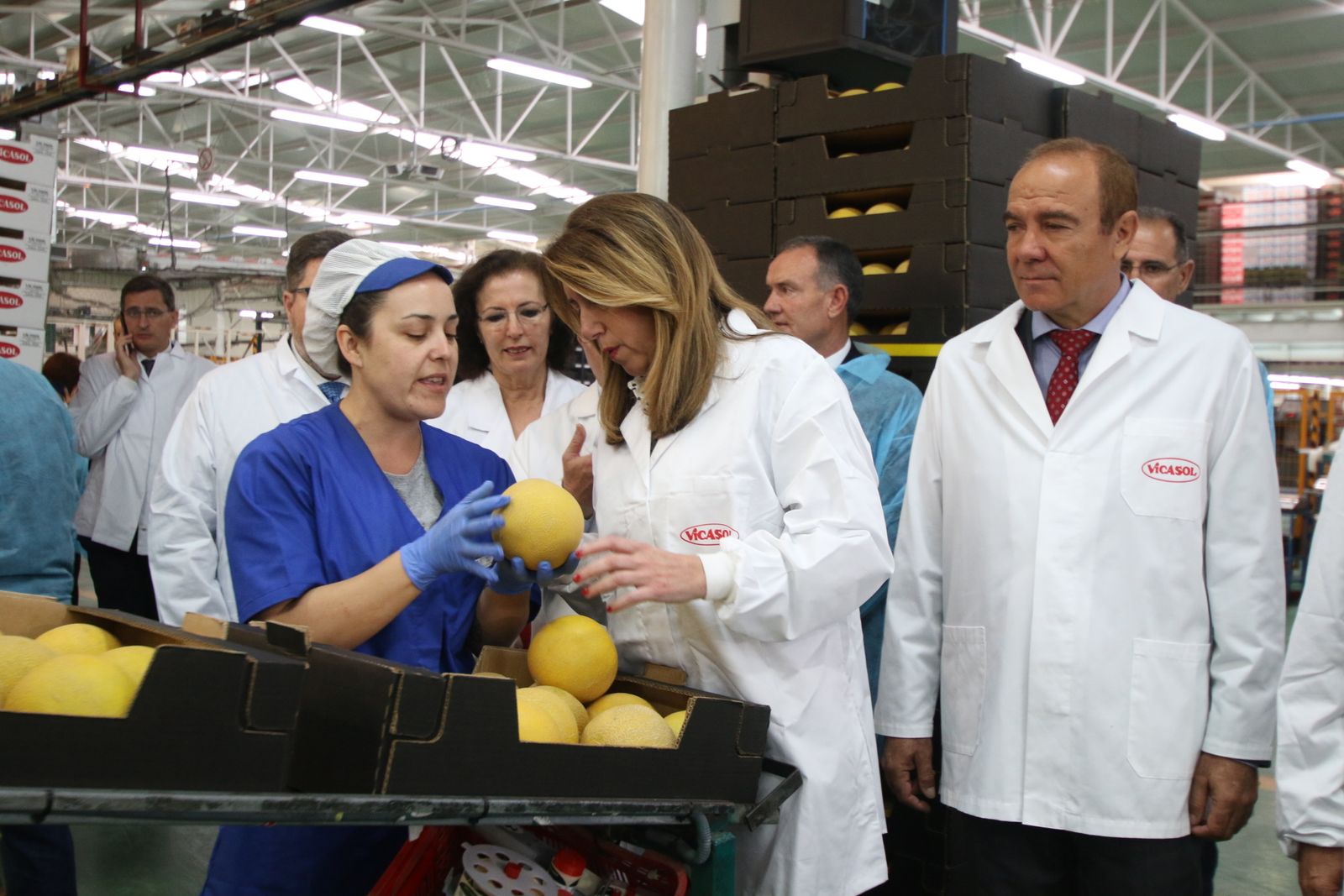 Las imágenes de la visita de Susana Díaz a Almería