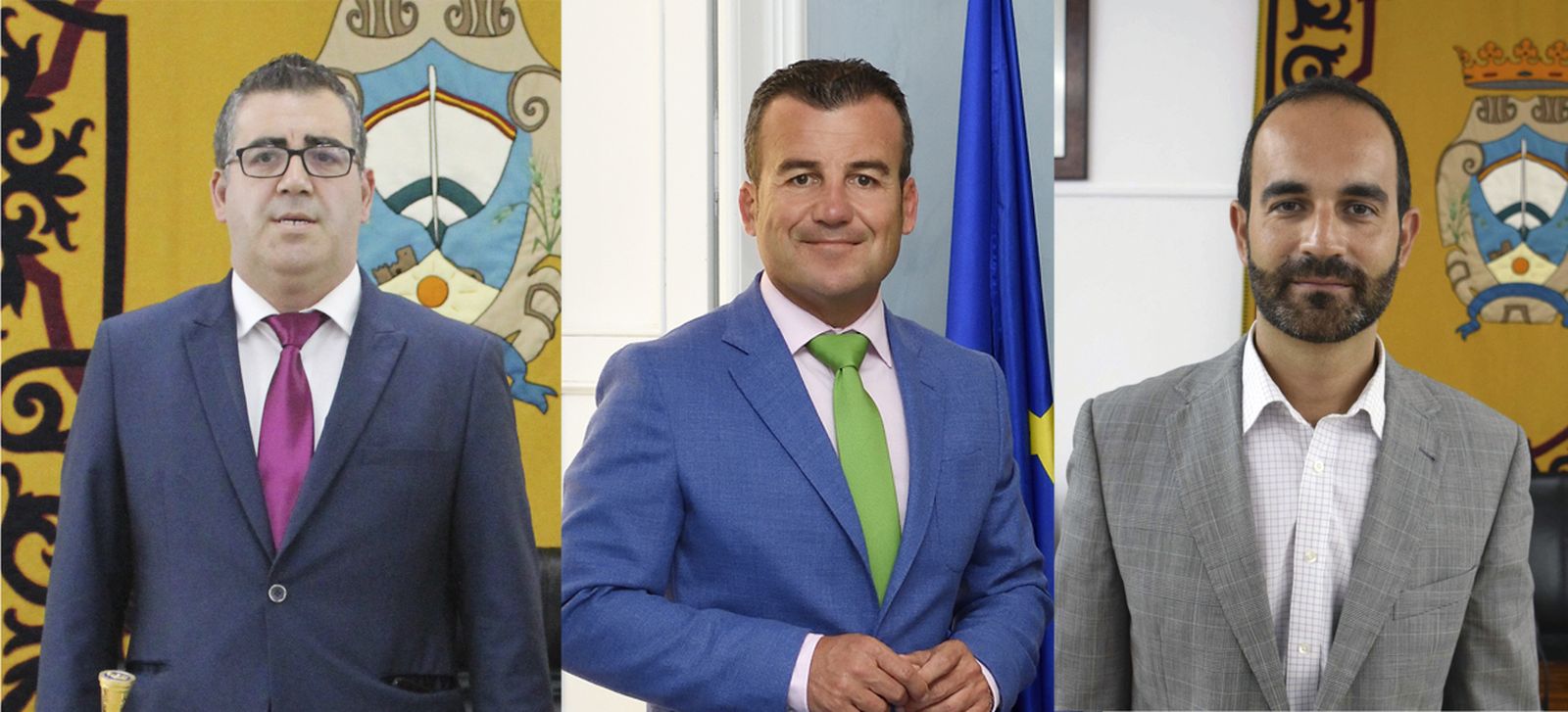 Felipe Cayuela, Salvador Hernández y José Luis Amérigo.