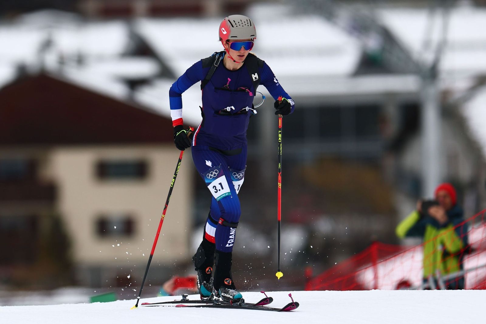 Las mejores fotos de la carrera de Ana Alonso y Oriol Cardona, bronce en el relevo mixto en los Juegos Olímpicos de Invierno